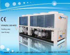 Screw type air cooled water chiller and heat pump