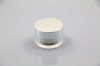 Luxury round cosmetics 50g silvery acrylic cream plastic jar