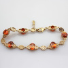 18K Rose Gold Plated 925 Sterling Silver Bracelet with Cubic Zircon