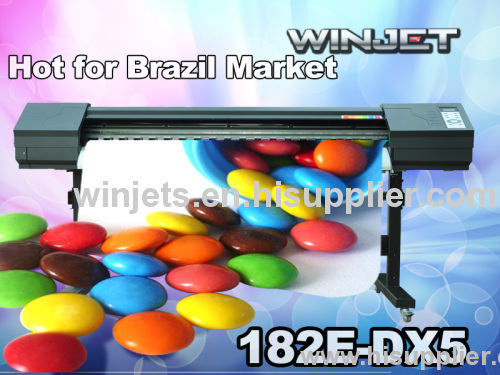 High resolution 1440dpi with EPSON DX5 head for WinJET 182e ECO solvent digital inkjet printer using indoor solvent ink