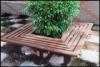 WPC Movable Railing Flower Pot for Park Bench and Outdoor Furniture