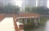 Wood Plastic Composite WPC Outdoor Fence Bridge for Garden and Park