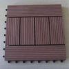 Brown WPC DIY Tile and Engineered Flooring for Outdoor Wall Decoration