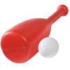 Red Mini Plastic Baseball Bat And Ball Set 14&quot; Bat And 3&quot; Dia