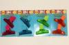 2pk Transparent Books Plastic Bag Clips For Hands - Free Reading