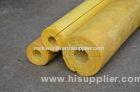 High Temp Glass Wool Pipe Insulation , Yellow Glasswool Pipe Cover