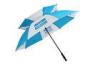 60 Inch Straight Double Canopy Blue Golf Umbrella Automatic Open