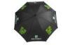 Black Automatic Printed Golf Umbrella , Promotional Golf Umbrellas