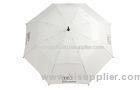 White Automatic Custom Golf Umbrella With UV Golf Umbrella For Ladies