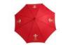 46 Inch Red Custom Printed Umbrellas / Fiberglass Straight For Compnay
