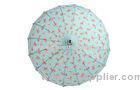 Custom Printed Pagoda Umbrellas / Colorful Flower Printing For Girl