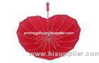 Heart Shape Custom Printed Umbrellas , Straight Umbrella For Wedding