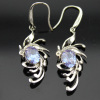 925 silver earring ,lavender cubic zircon Jewelry ,gemstone errings