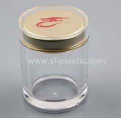 300g round and transparent beauty capsule acrylic jar