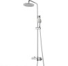 Modern Design Wall Mounted Exposed Shower Faucet with Shower Kit