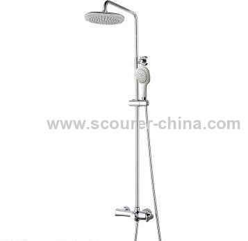 Modern Design Wall Mounted Exposed Shower Faucet with Shower Kit