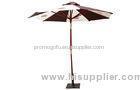 Hard Wood Outdoor Patio Umbrella For Advertising / UV Protection Umbrella