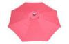 9ft Aluminium Pink Outdoor Patio Umbrella Parasol With Crank Open