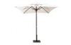 200cm Outdoor Patio Umbrella And Square Black Aluminium Jim Beam
