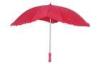 25&quot; Wedding Parasol Umbrellas , Heart Shape Red For Advertising