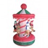 6.5 Foot Animated Christmas Inflatable Rotating Carousel