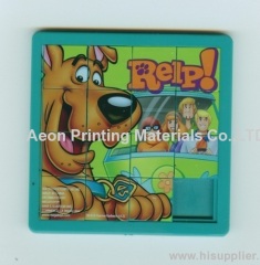 Heat transfer printing foils for cartoon jigsaw puzzle/Children puzzle toys