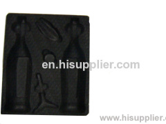 New design high quality PVC/PET/PP/PS material plastic flocking blister tray