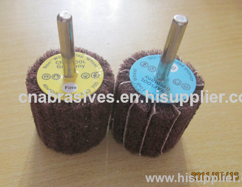 non woven flap wheel with shaft