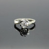 925 Silver Clear Cubic Zircon Engagement Ring