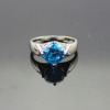 925 Sterling Silver Jewelry Created Cubic Zircon Ring