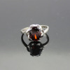 Fashion Jewelry Sterling Silver Garnet Cubic Zircon Ring