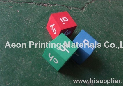 Heat transfer printing foils for custom dice toy/Acrylic toys