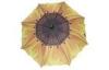 Fashion Yellow Rain Umbrellas / 23 Inch Corporate Sunflower Printing