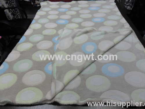 printed coral fleece blanket