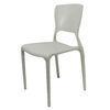 Durable Backrest Outdoor Stackable Plastic Chairs For Computer , Patio