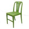 Dinning Room Restaurant Plastic Chairs , Backrest Green Plastic Chairs
