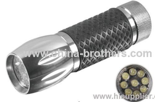 9 Led Aluminum mini torch promotional flashlight