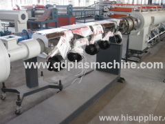 HDPE plastic pipe extrusion machine