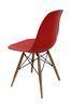 Red Comfortable Eames Plastic Chairs For Libraries , Patio