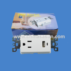 VOLTAGE 1V SINGLE USB WALL SOCKET