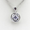 fashion silver cubic zircon diamond pendant,fine jewelry