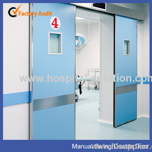 Hospital Hermetic Sealed Manual Swing Double Door For Operating Room