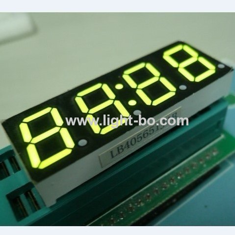 Common anode super green 4 digit 0.56" 7 segment LED Clock Display