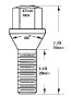 lug bolts , conical seat lug bolts