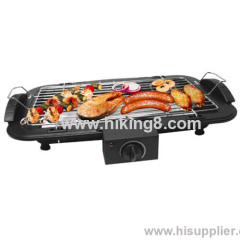 electric BBQ grill with cool touch handle