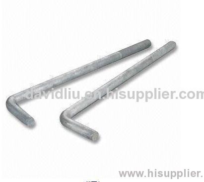 L-shaped Bolts with 30 to 1,000mm Length, Available in Various Specifications