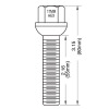 lug bolts, ball seat lug bolts