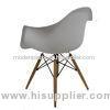 White Eames Plastic Chairs , Solid Plastic Patio Chairs Stackable