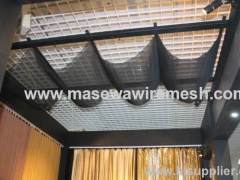 suspended ceiling mesh coil drapery
