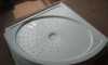 Semi arc acrylic shower tray with waterlip 06